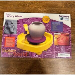 Vintage 90's Discovery Channel Egyptian Pottery Wheel Clay‎ Art Kit For Kids USA